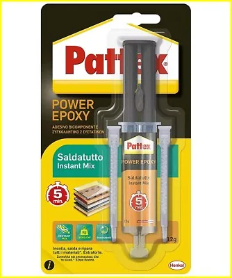 Pattex Power Epoxy Instant Mix Glue 5 Minutes - 12g By Henkel By Pattex • $12.46