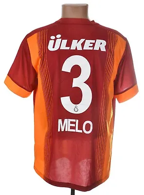 Galatasaray Turkey 2014/2015 Home Football Shirt Nike L #3 Felipe Melo • £77.99