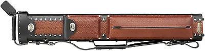 Vincitore 2x4 Leather Pool Cue Case Burgundy/Black Textured • $189.99