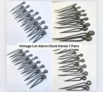 Vintage Lot Alarm Clock Hands 7 Pairs  • $12