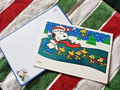 Snoopy Christmas Card Hallmark Peanuts Charlie Brown New  • £3.99