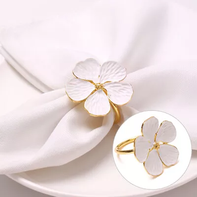 Wedding Simple Plum Napkin Napkin 5 Petals Lucky Flower Napkin Ring Napkin .QZ • £5.40