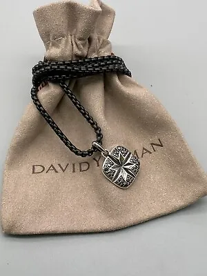 $8.50 • Buy David Yurman Maritime North Star Cushion Pendant With Pave Black Diamonds