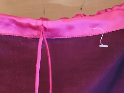 £1.99 • Buy Ladies Short Party Skirt Size M/L & S/M Fuchsia With Black, Tie Waist, New