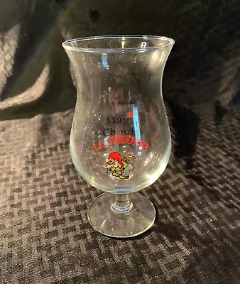 La Chouffe Brasserie D’Achouffe Tulip Beer Glass 25cl Gnome EUC 6  Tall • $14.99