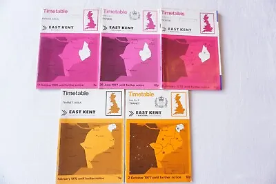 1976-1978 East Kent National Bus Timetable X5 Dover & Thanet Areas • £34.99
