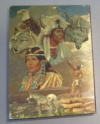 Old Mohawk Trail Native Indian Souvenir Cedar Wood Box • $10.95