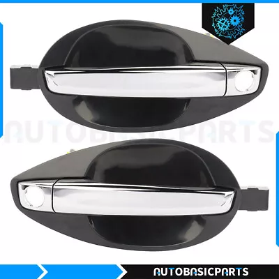 For 2003-2008 Hyundai Tiburon 2 Pcs Black Front Left Right Exterior Door Handles • $33.98