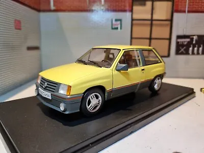 Vauxhall Nova Opel Corsa Yellow 1983 1.3 SR 1:24 Scale Model Diecast G1648017 • £35