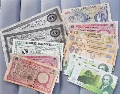 Assorted Bank Notes X13 12 British 1 Other • £55