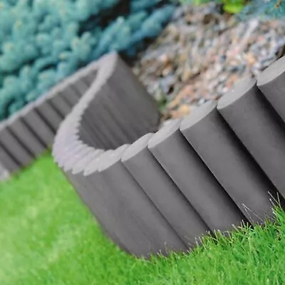 8 Pack Palisade Lawn Edge Border Garden Grey Plastic Edging Fencing Grass New • £13.95