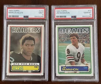 1983 Topps Football Complete Set Mcmahon Psa 10 Nmmt+/mint Condition Amazing!! • $184.50