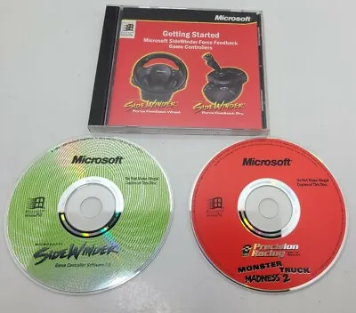 Microsoft SideWinder Force Feedback Software CD + Precision Racing Monster Truck • $9.50