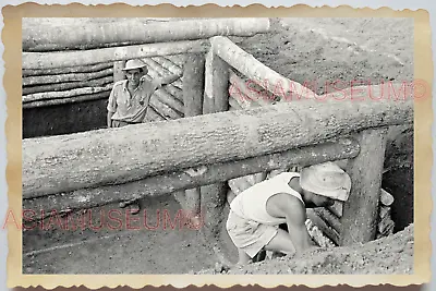 40s WW2 Vietnam FRENCH WAR ARMY FORTRESS WATCH TOWER TUNNEL  Vintage Photo 26724 • $23.99