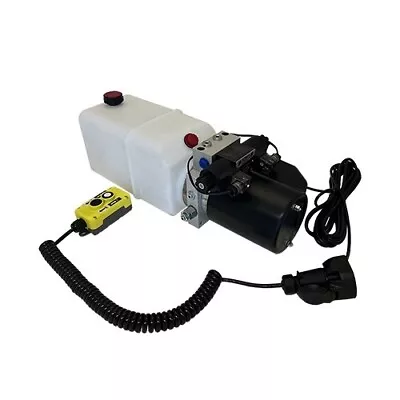 Flowfit 12v DC Double Acting Trailer Powerpack 8L Tank 7m Cable • £351.12