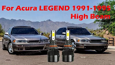 LED For Acura LEGEND 1991-1995 Headlight Kit 9005 HB3 White CREE Bulbs HIGH Beam • $25.14