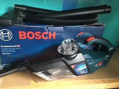 Bosch GAS 18 V-1 18v Cordless Hand Held Vacuum Cleaner No Battery Minimal Use • £65