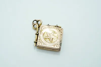 Antique Handmade 12k Gold Mason Eastern Star Watch Fob Locket Circa 1890/1900 • $360