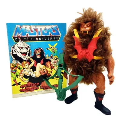 Vintage 1984 MOTU HeMan Grizzlor Action Figure Complete W Mini Comic (CGM027715) • $24.99