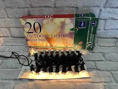 £16 • Buy Globe Festoon Outdoor String Lights 20 X Clear Bulbs. Garden. Party. Christmas.