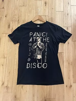 PANIC AT THE DISCO European 2019 Tour T-Shirt Black - Size Men’s Medium • £13.99