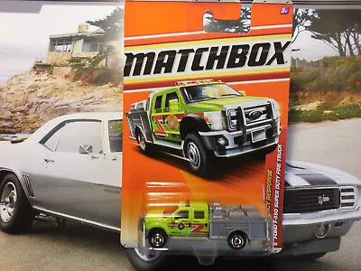 2011 Matchbox #50 Ford F-550 Super Duty Fire Truck / Yellow / Emergency Response • $9.95