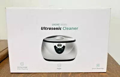 Ukoke  Ultrasonic Cleaner 3800s Jewelry Cleaner Digital Timer New Open Box • $29.99