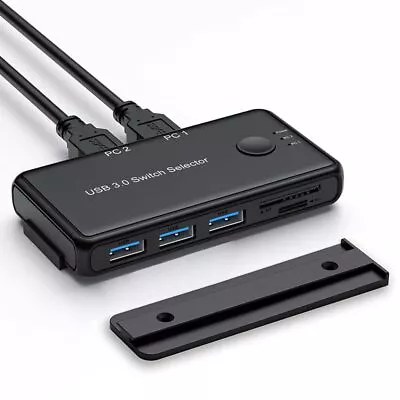 USB 3.0 Switch SelectorDacimoac 2 Computers Sharing 3 USB Port And TF/SD Por... • $39.34
