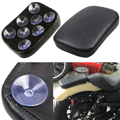 Rectangle Motorcycle Rear Passenger Pillion Seat Pad Leather 8 Suction Cups US • $16.87