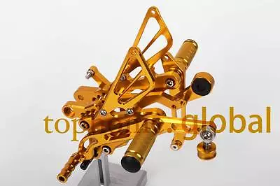 For Yamaha YZF R6 R6R 2006-2014 CNC Gold Foot Pegs Rearsets Rear Set 2013 2012 • $118.14