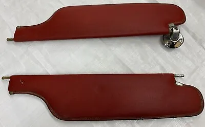 1970-72 GM A Body Red Sun Visors Interior Trim Molding Headliner Malibu Moulding • $112.99