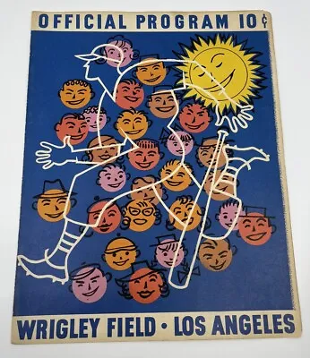 Los Angeles Angels Vs Vancouver Mounties Baseball Scorecard Wrigley Program • $22.50