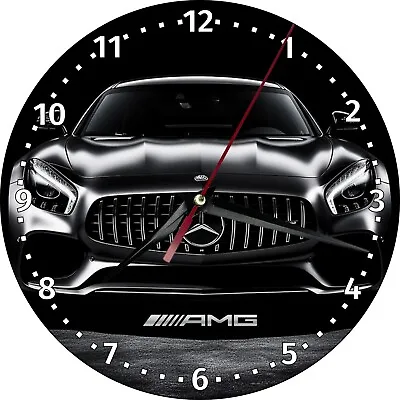 Mercedes AMG MDF Wall Clocks With Print • $24.99