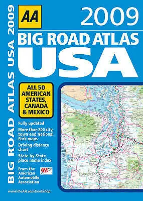 £51.94 • Buy (Good)-AA Big Road Atlas USA 2009 (AA Atlases And Maps) (Paperback)-AA Publishin