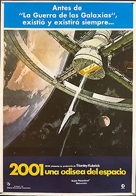 2001: A Space Odyssey (1977R) Original Vintage Spanish One Sheet Movie Poster • £185