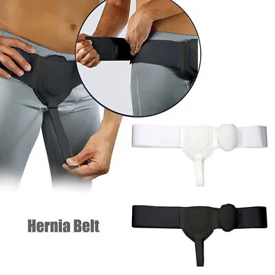 Inguinal Groin Hernia Belt For Men Abdominal Groin Removable Support Truss Brace • £7.29