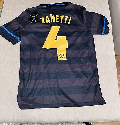 Zanetti Inter Milan Retro Jersey Medium BNWT • £59.99