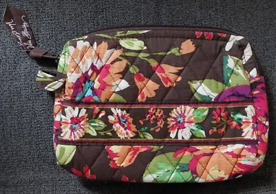 Vera Bradley Medium Make-Up Toiletries Zipper Bag English Rose Retired VGC - EUC • $16.95