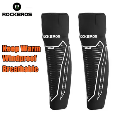ROCKBROS Winter MTB Road Bike Leg Warmers Waterproof Kneepads Fleece Warm Knee  • $42.89
