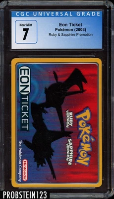 $152.50 • Buy 2003 Pokemon Ruby & Sapphire Promotion Eon Ticket CGC 7 NM