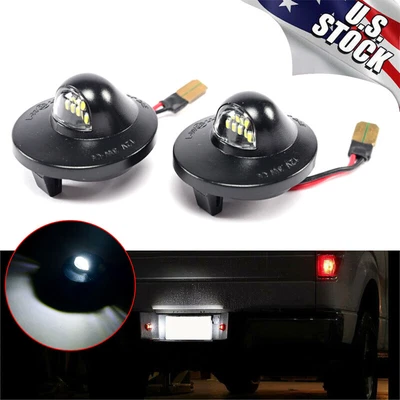 $8.95 • Buy 2x LED License Plate Light Assembly Replacement For Ford F150 F250 F350
