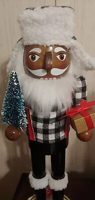 African American Black Plaid Christmas Nutcracker  Farmhouse Valentine's • $50.99