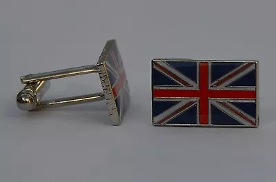 Union Jack Patriotic British Quality Enamel Cufflinks • £7.99