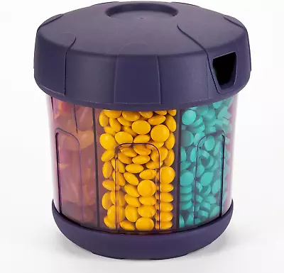 Mossime Supplement Organizer With Extra Large 7 Compartments TPU Soft Lid Easy  • $29.61