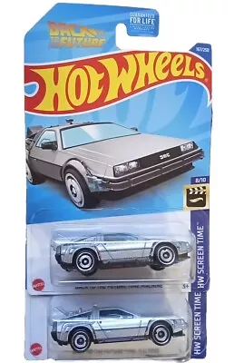 Hot Wheels 167/250 Screen Time Back To The Future Time Machine 8/10 DeLorean NEW • $5.99