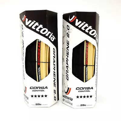 1 Or 2 Vittoria Corsa Control G2.0 700x28C Clincher Road Bike Tire Para Skinwall • $122.90