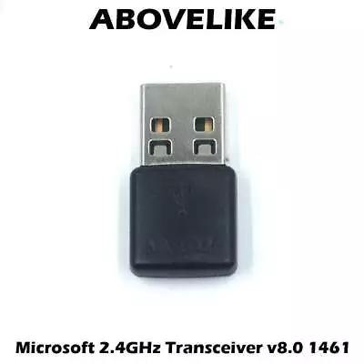 Microsoft 2.4G Transceiver V8.0 1461 USB Dongle Receiver Wireless Keyboard Mouse • $8.99