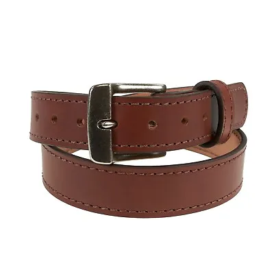 Nohma Leather - Mens Brown Leather Casual & Work Belt USA Made • $59.99