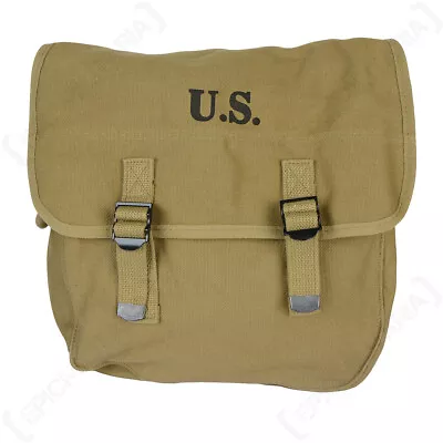 Repro WW2 US Army Airborne M1936 Khaki Musette Bag • $40.36