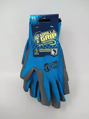 GORILLA GRIP MAX | 3 Pair | Specialty Grip | Fingerless | Fits All | 28820 | NEW • $12.99